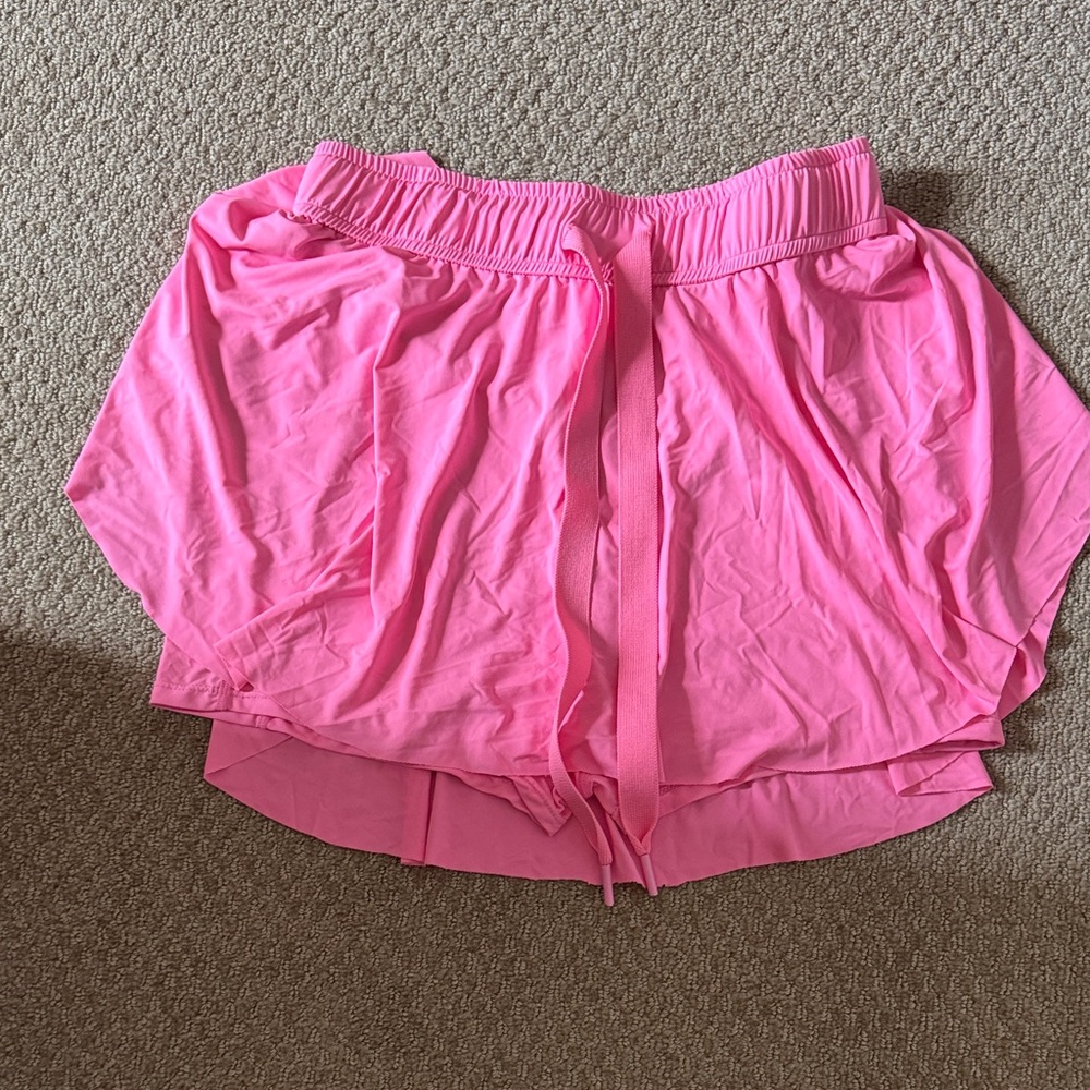 Pink Women's skirt with shorts